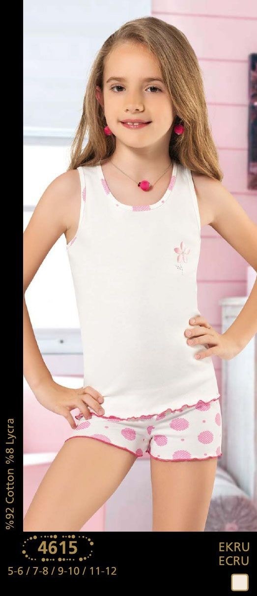 Anıt Pamuklu Geniş Askılı Kız Çocuk Atlet Anıt 4615