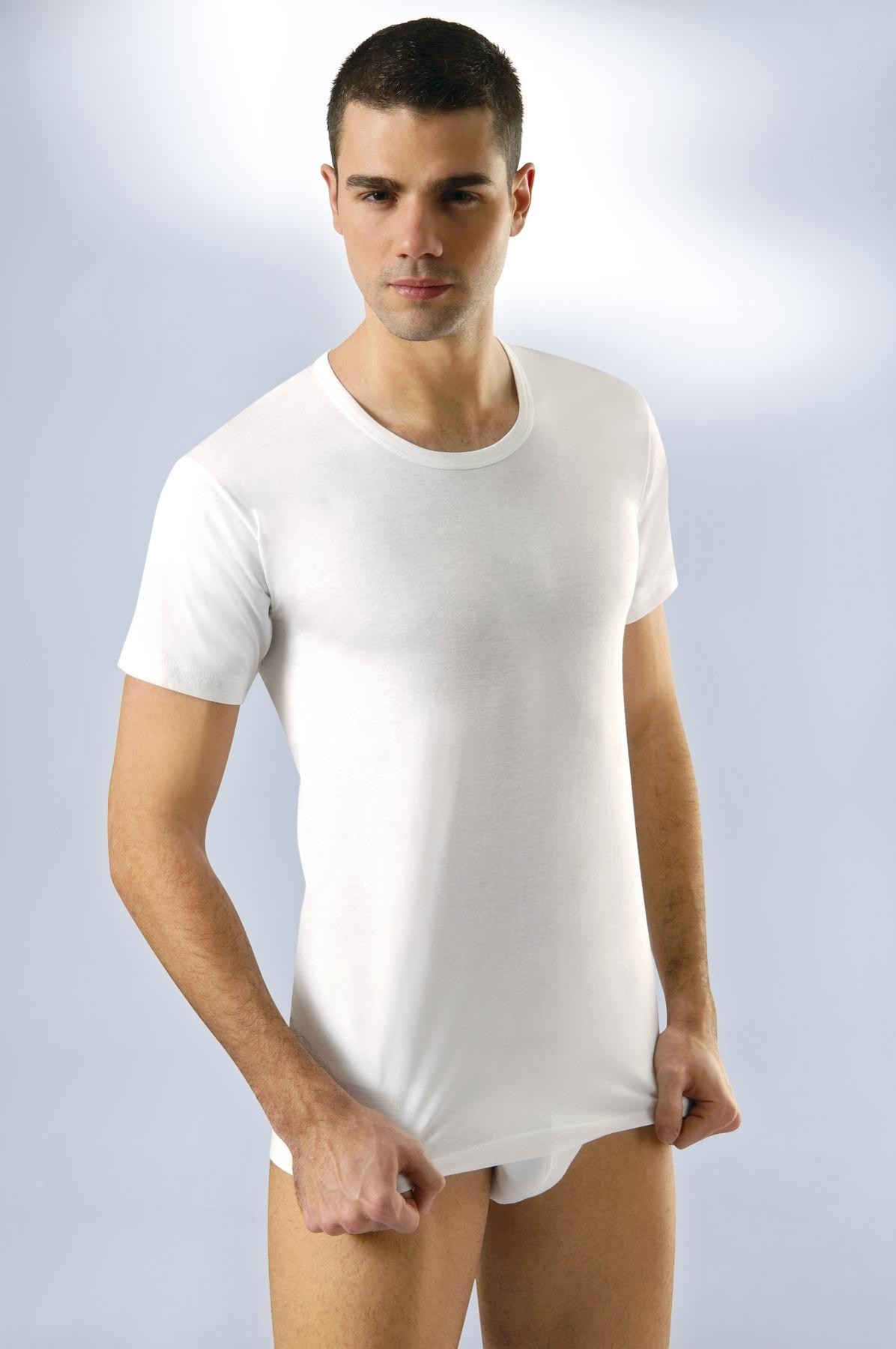 Ribana Pamuklu Bisiklet Yaka Atlet Anıt 1154 - Beyaz