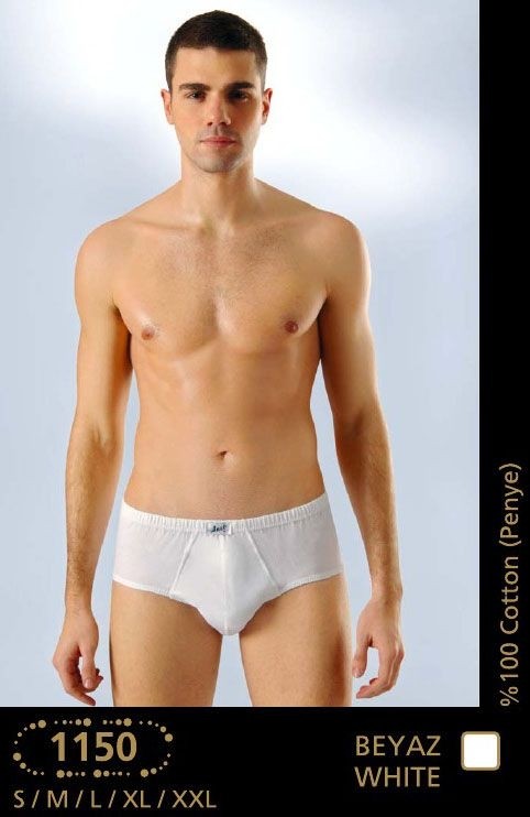Pamuklu Kompakt Kesim Slip Külot Anıt 1150 - Beyaz