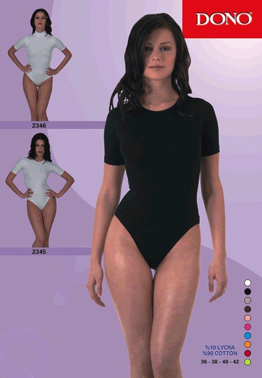 Dono Pamuklu Esnek Kısa Kol Body Dono 2346 - Görsel 2