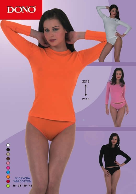 Dono Pamuklu Esnek Uzun Kol Body Dono 2215 - Görsel 3