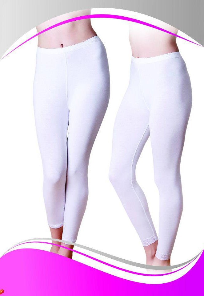 Pamuklu Likra Uzun Tayt Dono 2190 - Beyaz