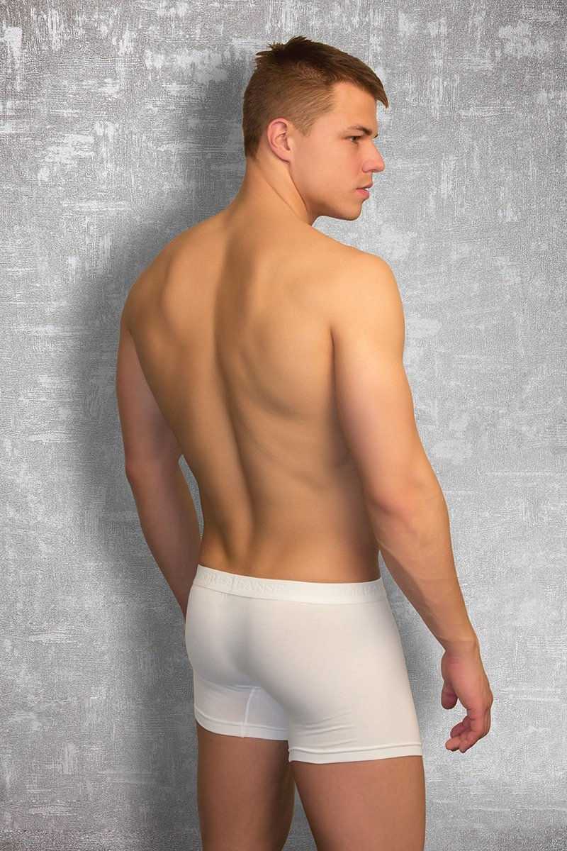 Modal Pamuklu Esnek Bel Boxer Doreanse 1722 - Beyaz