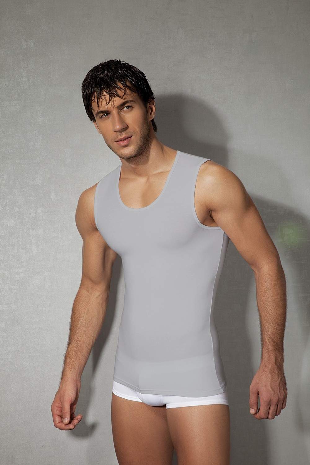 Modal V Yaka Erkek Atlet Doreanse 2205 - Gri