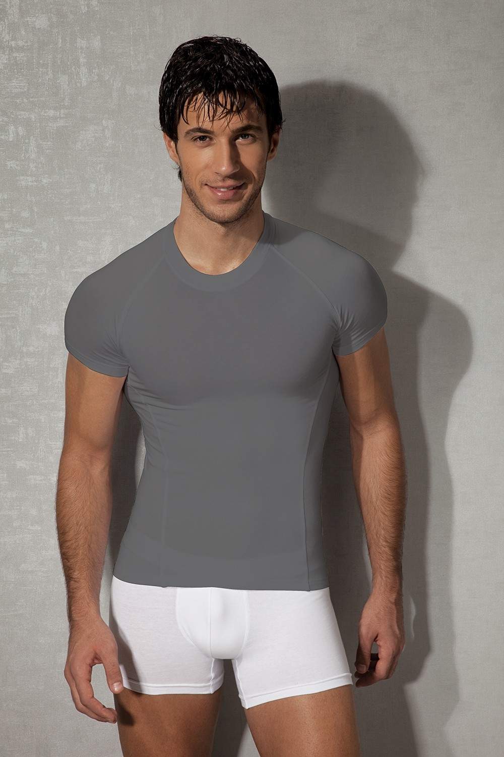 Modal V Yaka Erkek Atlet Doreanse 2535 - Füme