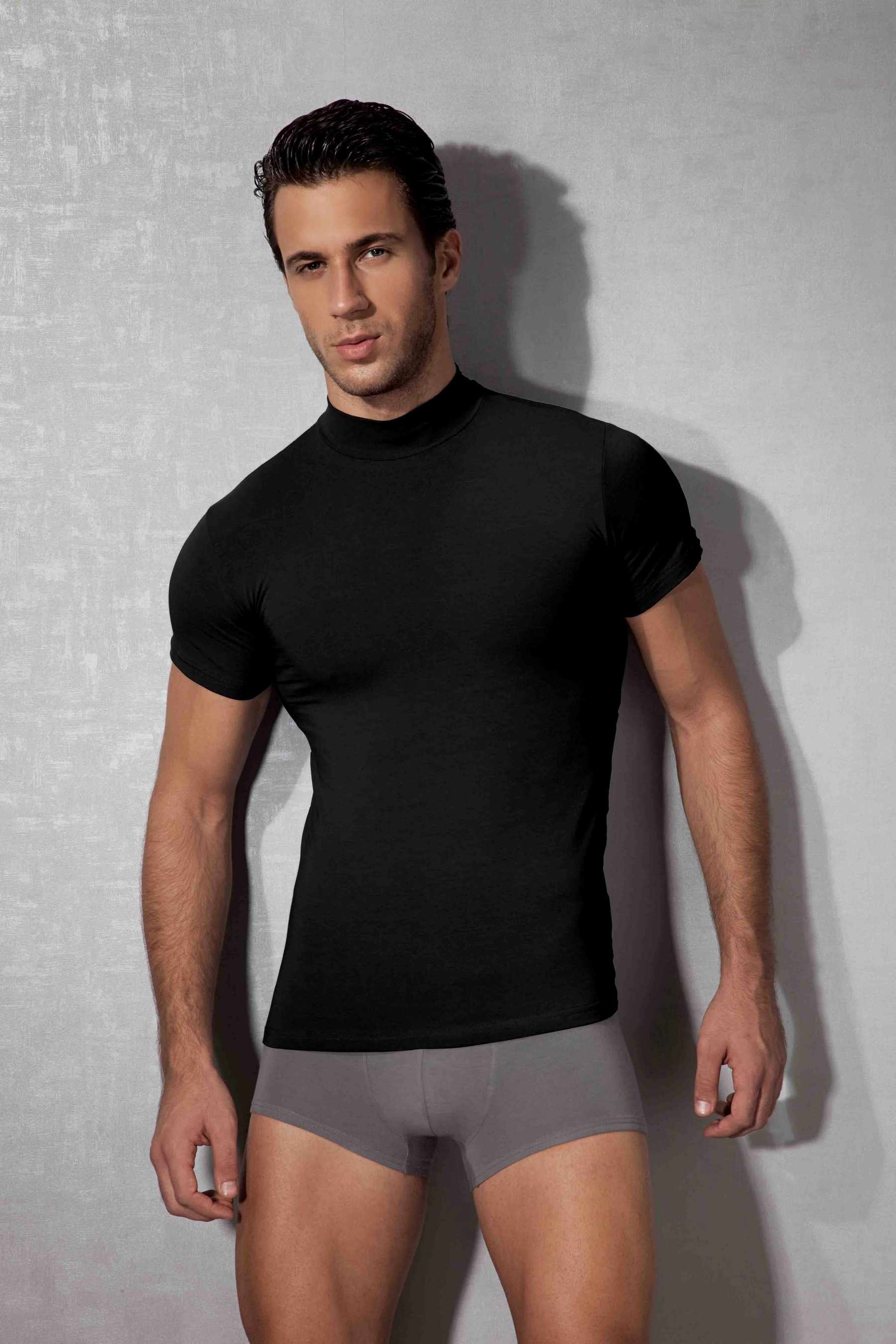 Modal V Yaka Erkek Atlet Doreanse 2730 - Siyah