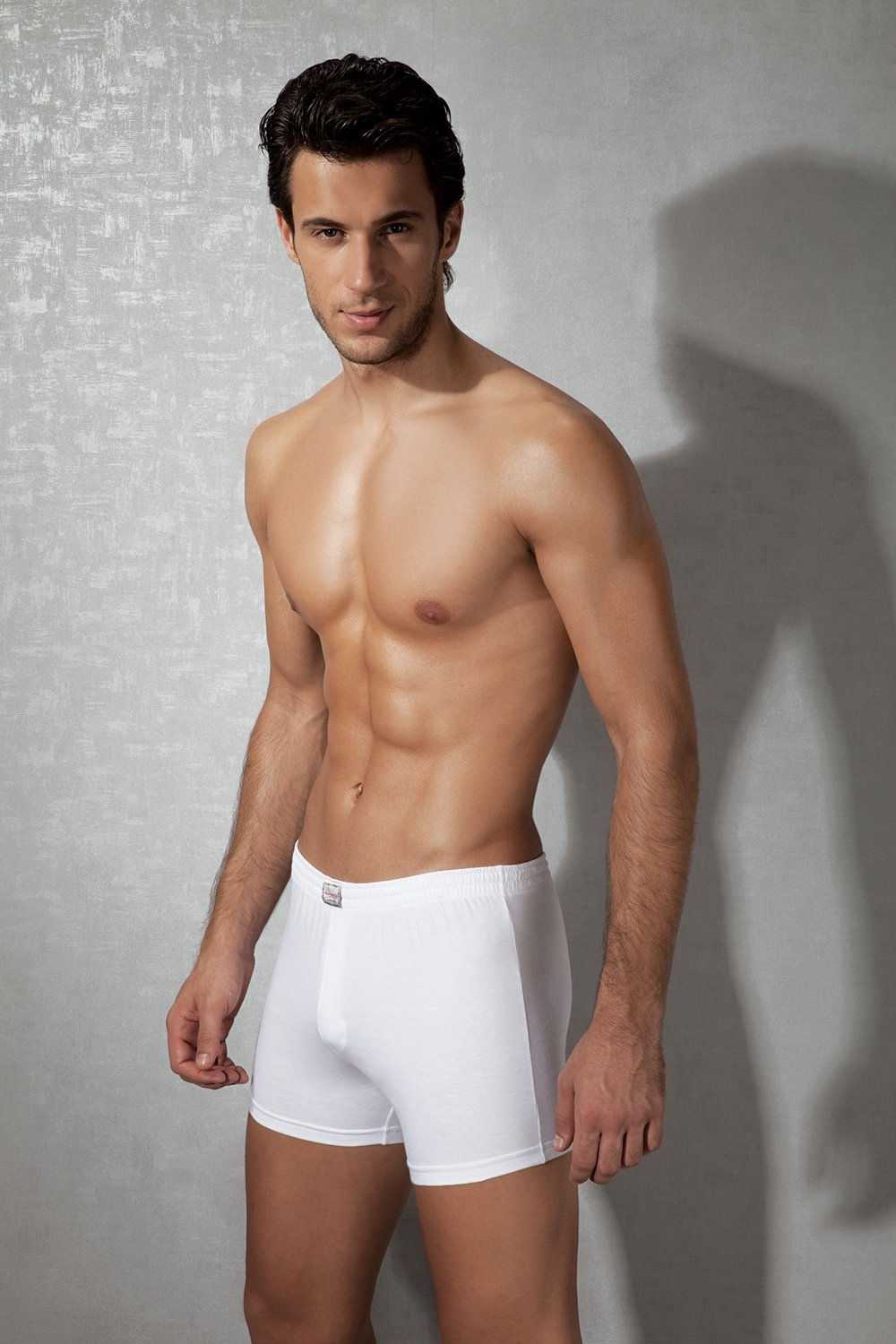 Pamuklu Esnek Bel Boxer Doreanse 1509 - Beyaz