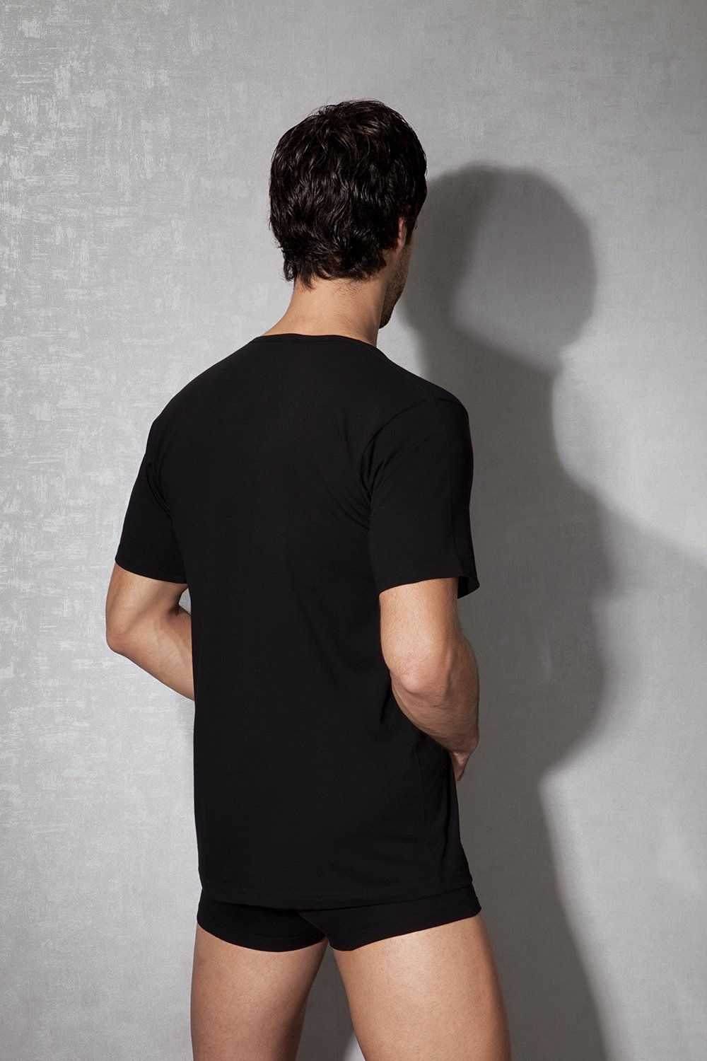 Pamuklu Ribana Askılı Erkek Atlet Doreanse 2510 - Siyah