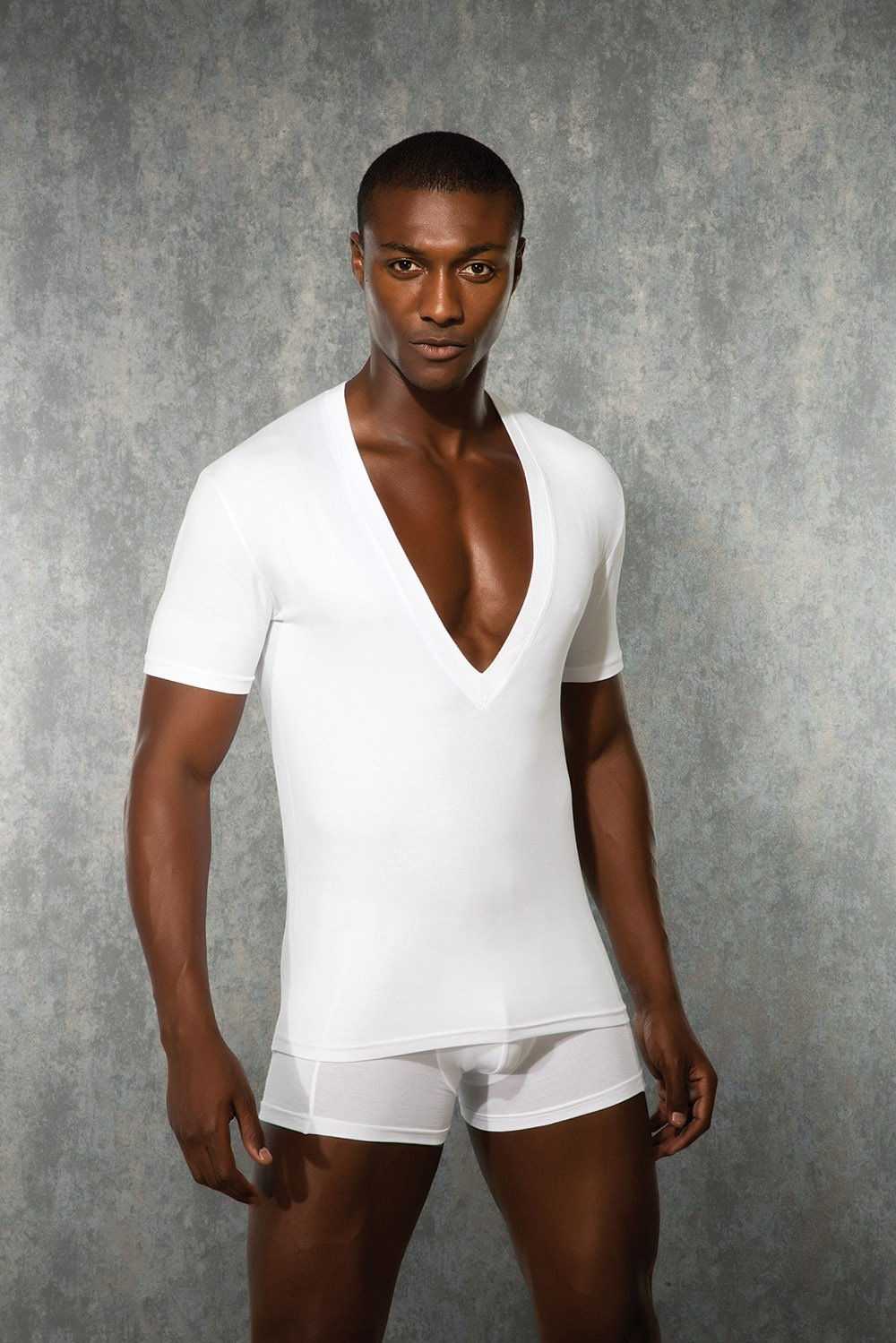 Modal V Yaka Atlet Siyah Doreanse 2850 - Beyaz