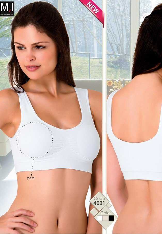 Pedli Toparlayıcı Dikişsiz Sütyen Emay 4021 - Beyaz