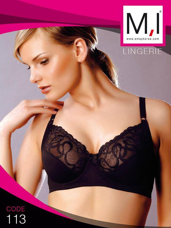 Tam Kap Full Cup Toparlayıcı Sütyen Emay 113 - Siyah