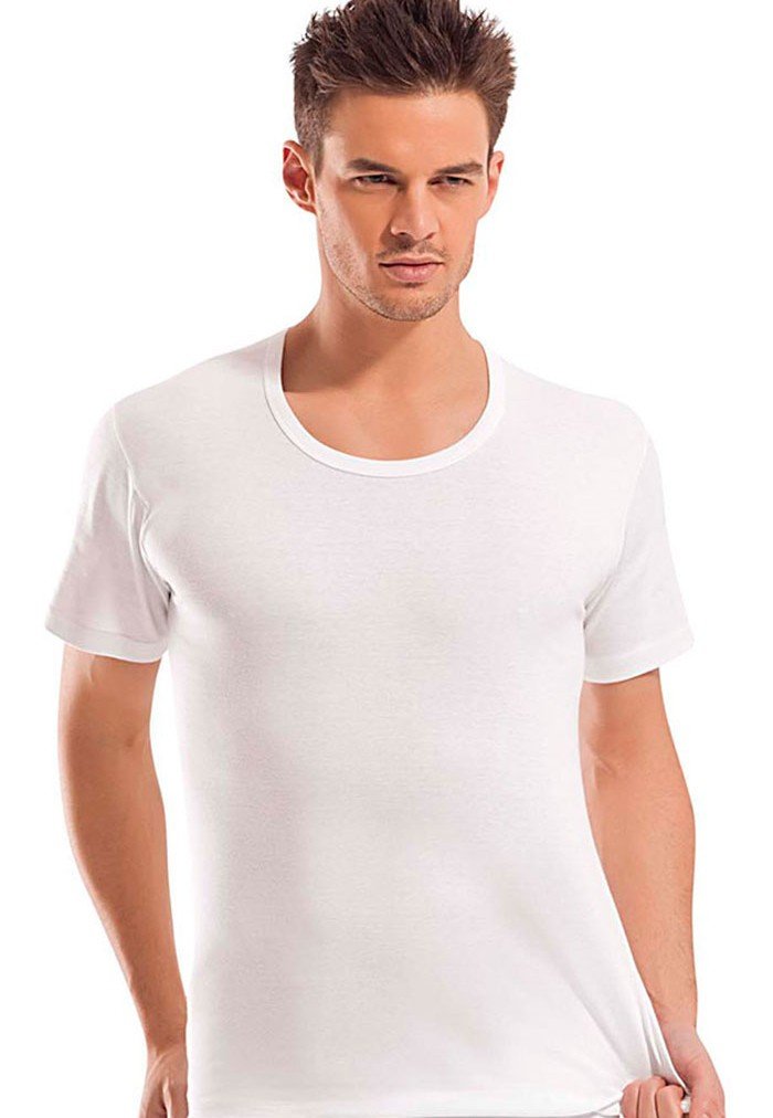 Pamuklu Ribana Erkek Atlet Erdem 1180 - Beyaz