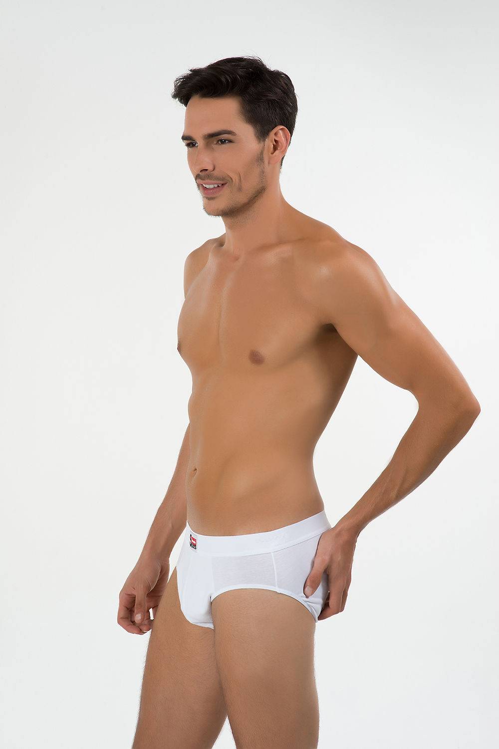 Kom Erkek 2'li Slip Nefes Alabilen Hafif Cotton- Ariel - Beyaz