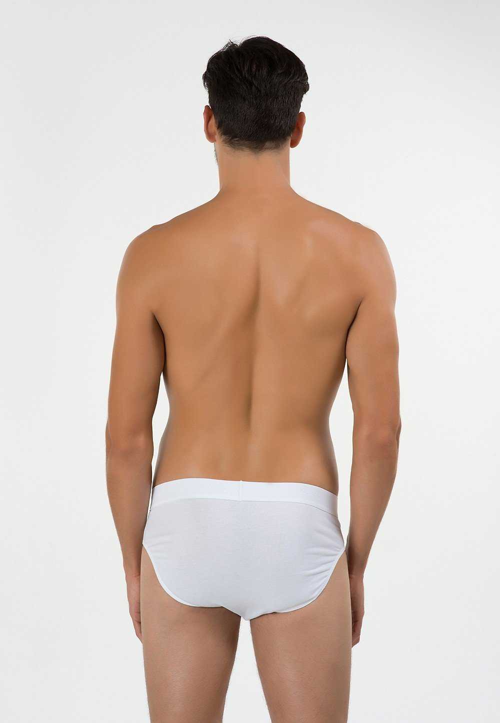 Kom Erkek 2'li Slip Nefes Alabilen Hafif Cotton- Ariel - Beyaz