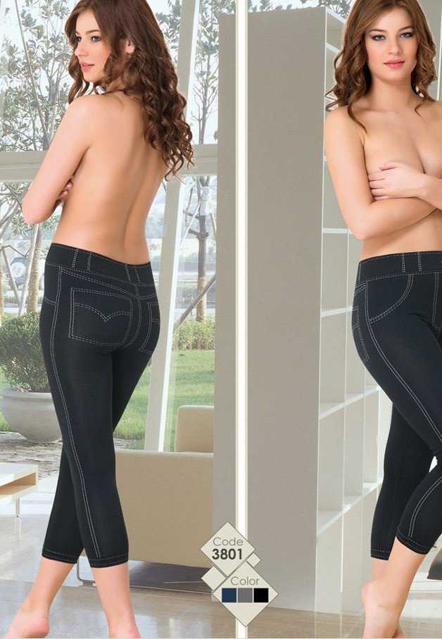 Esnek Yüksek Bel Dikişsiz Tayt Emay 3801 - Siyah