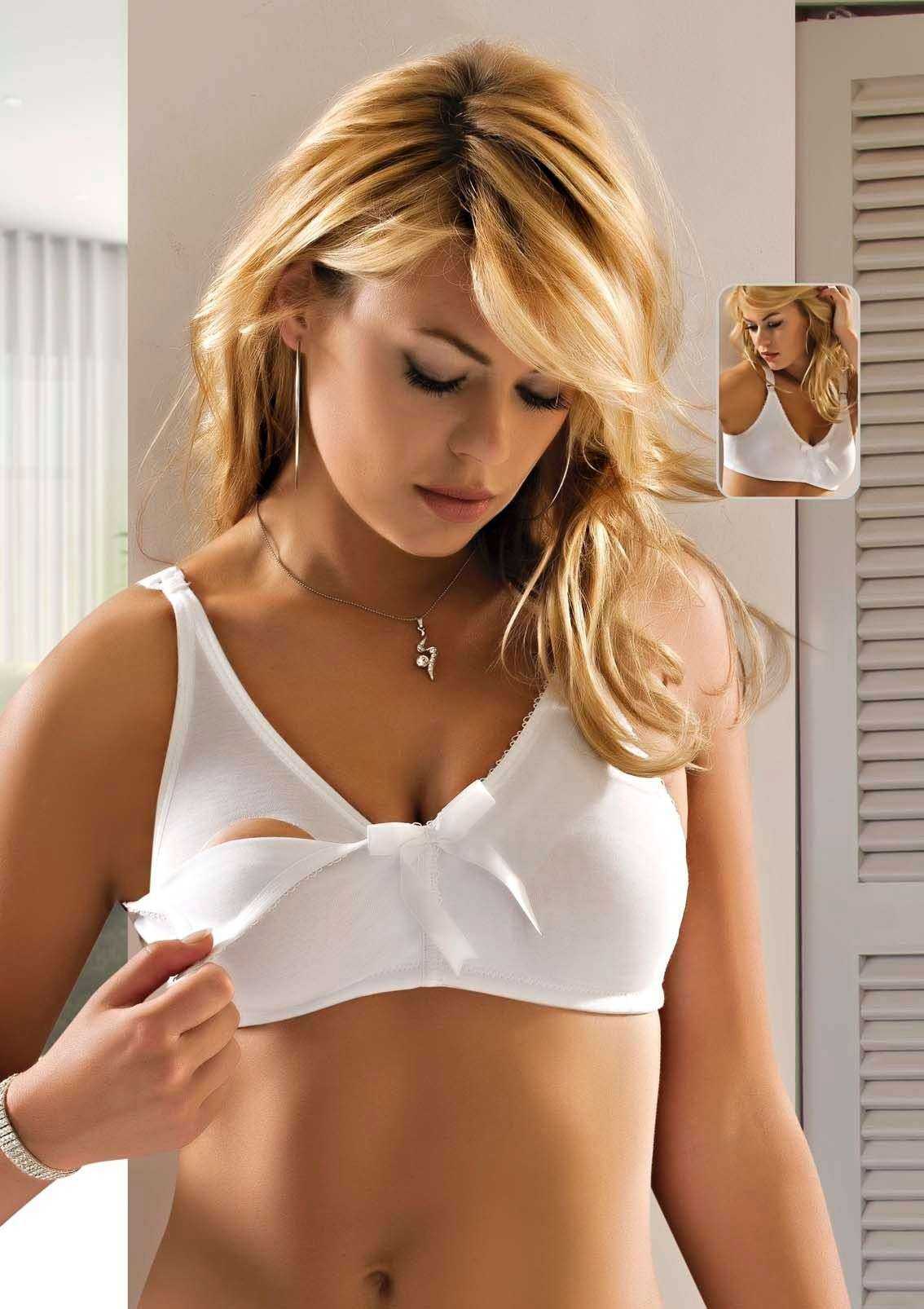 Penye Loğusa Sütyeni Le Jardin 8150 - Beyaz