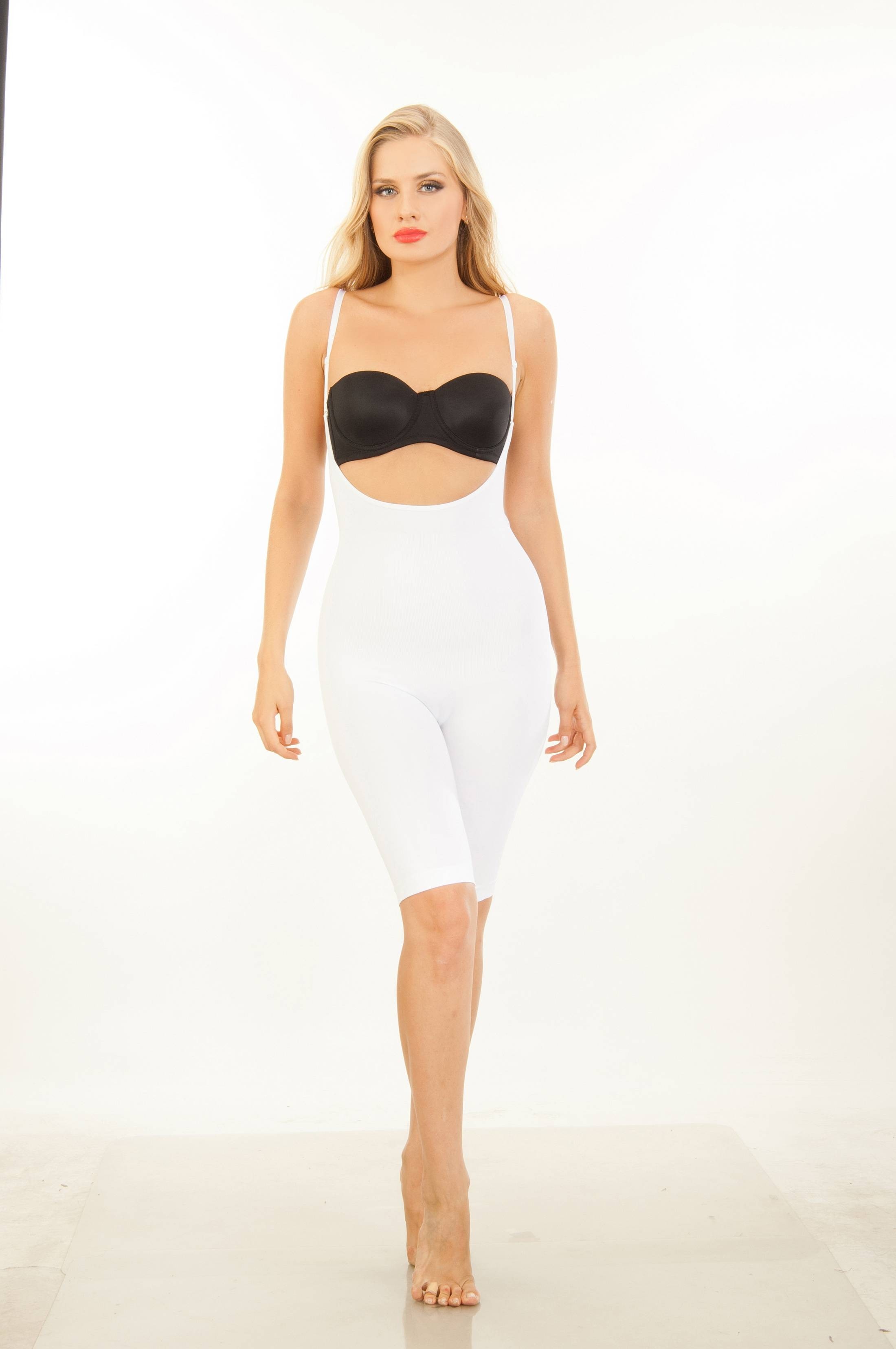 Dikişsiz Göğüssüz Boy Korse Miss Modinn 1145 - Beyaz