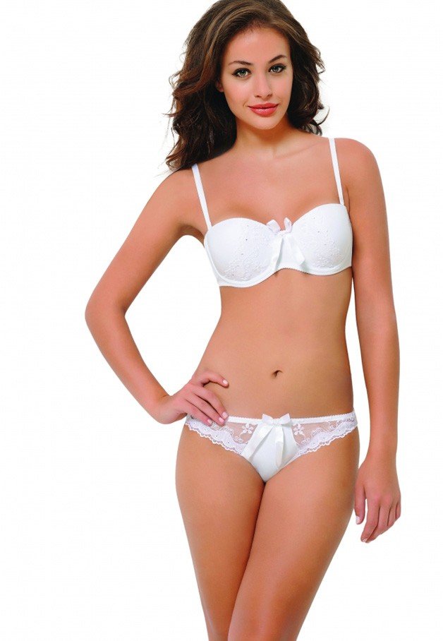 NBB Dantel İşlemeli Straplez Sütyen Külot Takımı NBB 4235