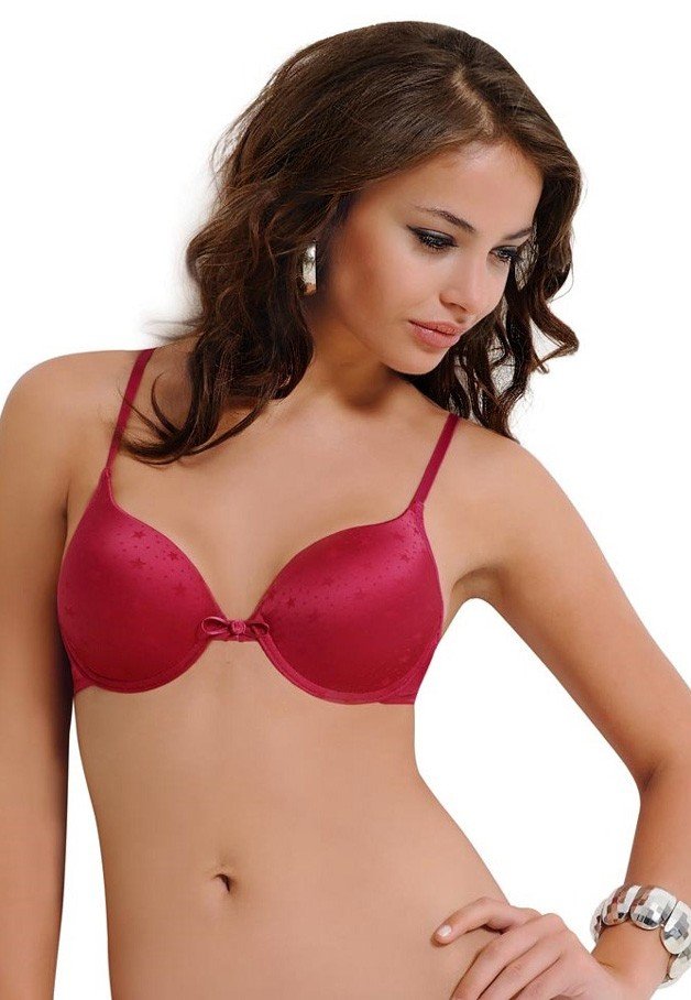 Elastik Dantel Destekli Sütyen NBB 3574 - Fuşya
