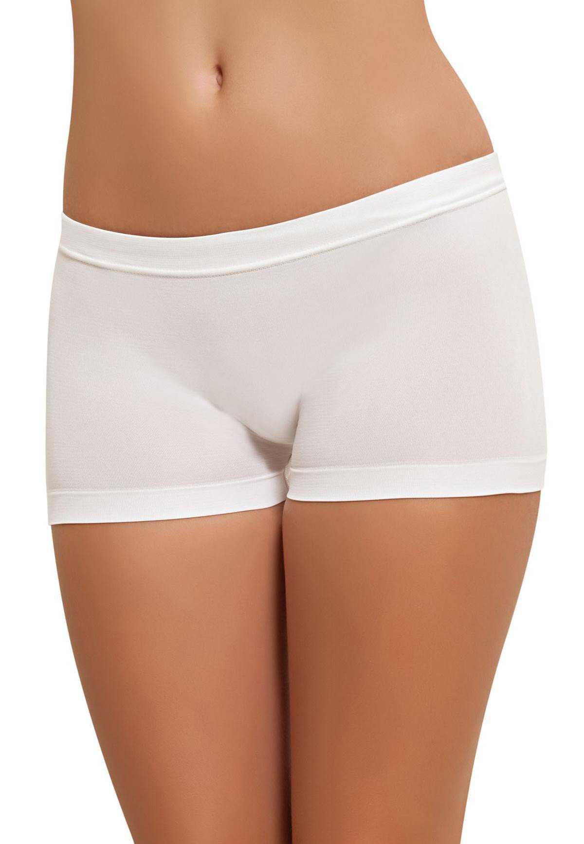 Dikişsiz Mini Şort Toparlayıcı NBB 2008 - Beyaz