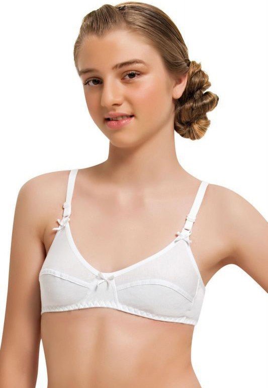 Yumuşak Yapılı Balensiz Penye Sütyen NBB 1114 - Beyaz