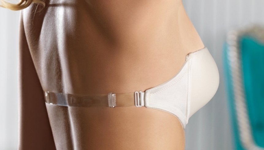 Sırtı Şeffaf Straples Dolgulu Sütyen Orkide 2850 Şeffaf - Beyaz