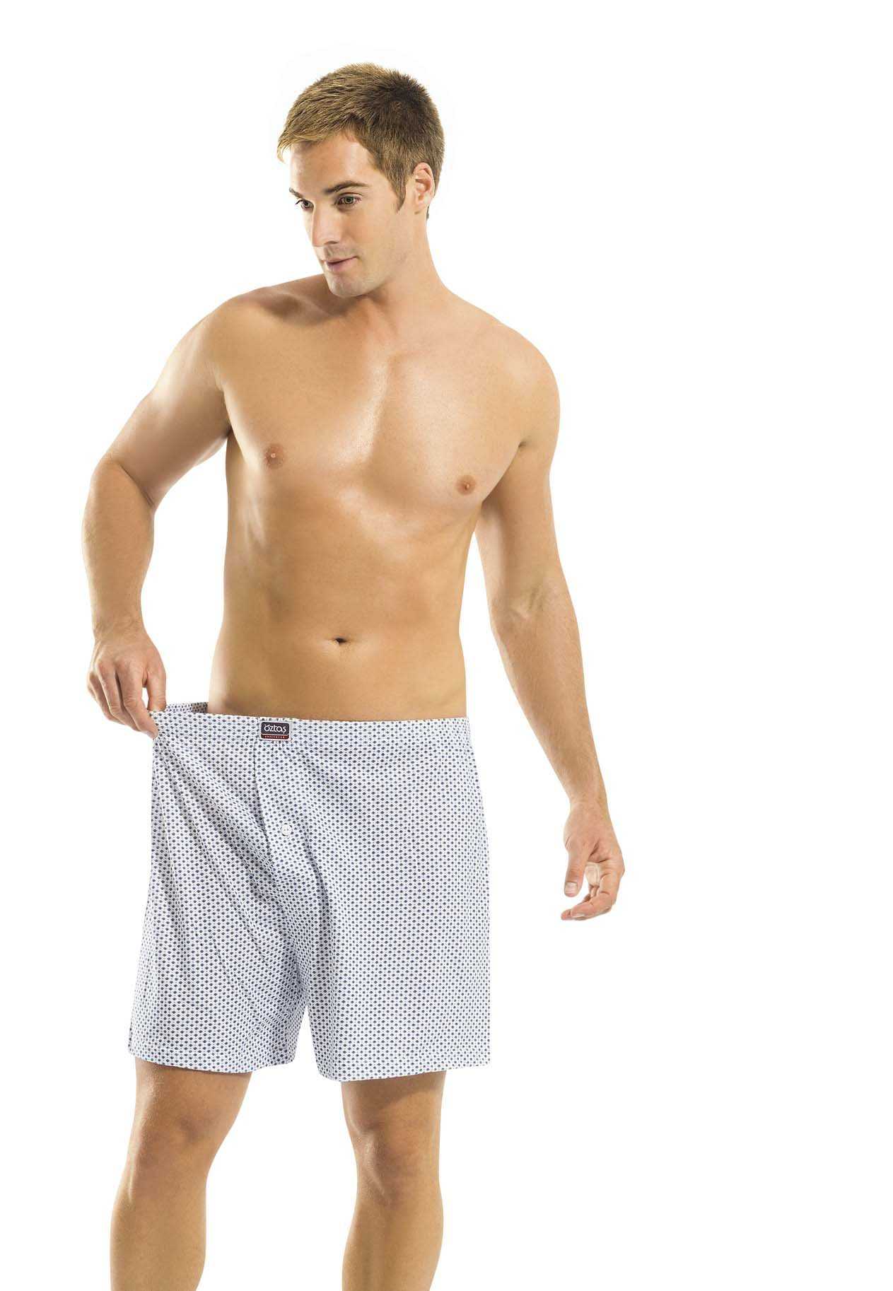 Pamuklu Esnek Bel Lastiği Erkek Boxer Öztaş 1130 - Karışık Renk