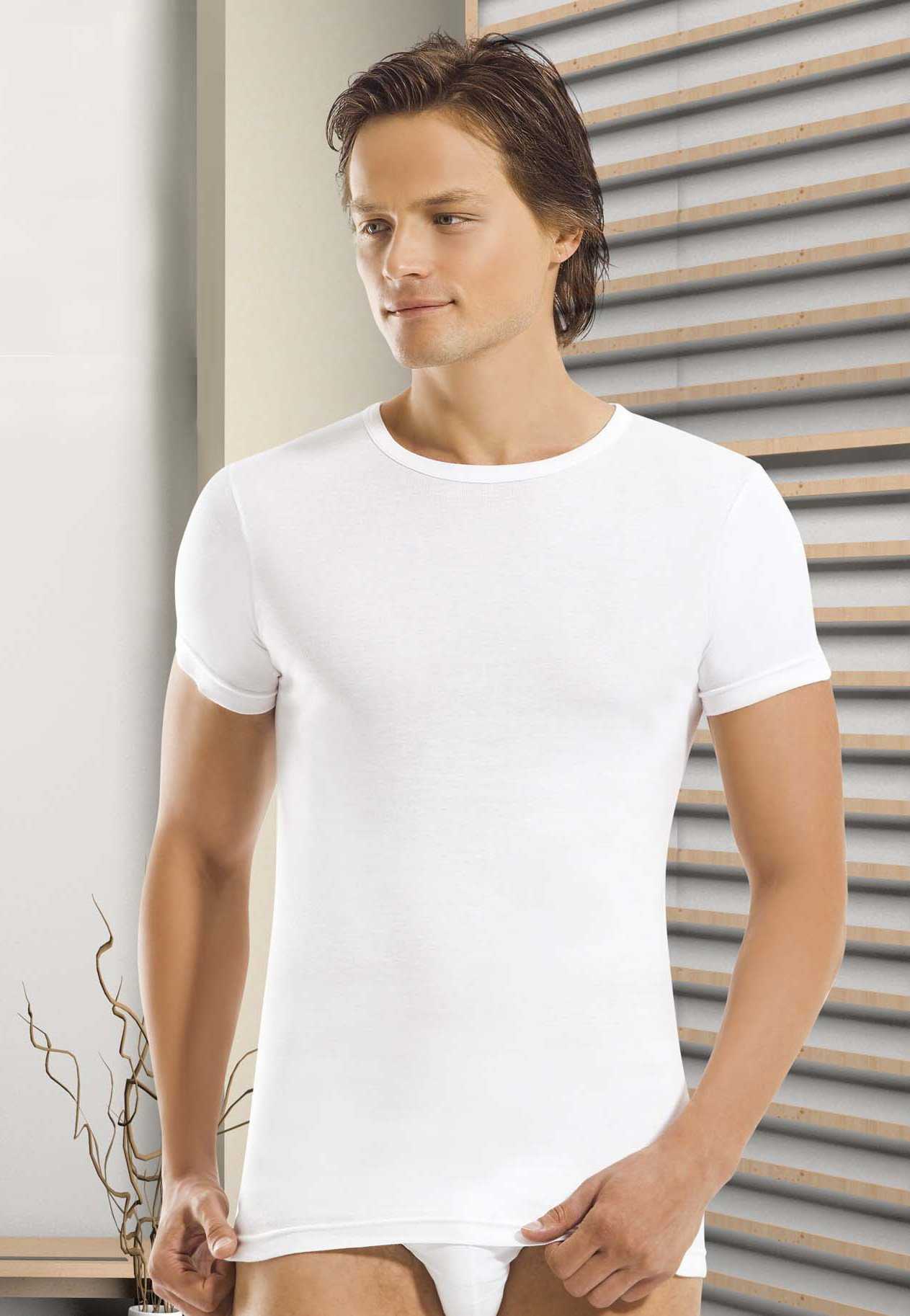 Pamuklu Ribana Sıfır Yaka Atlet Öztaş 1048 - Beyaz