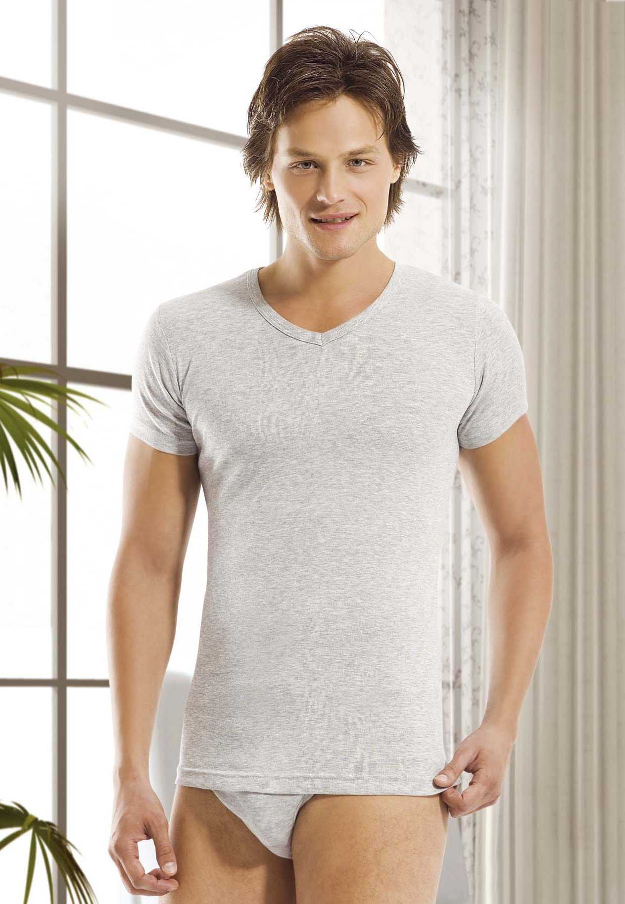 Ribana V Yaka Erkek Atlet Öztaş 1062 - Gri