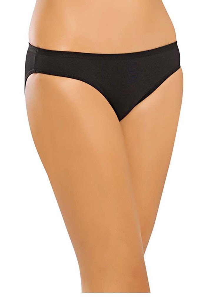 Pamuklu Dikişsiz Slip Külot Erdem 7105 - Siyah