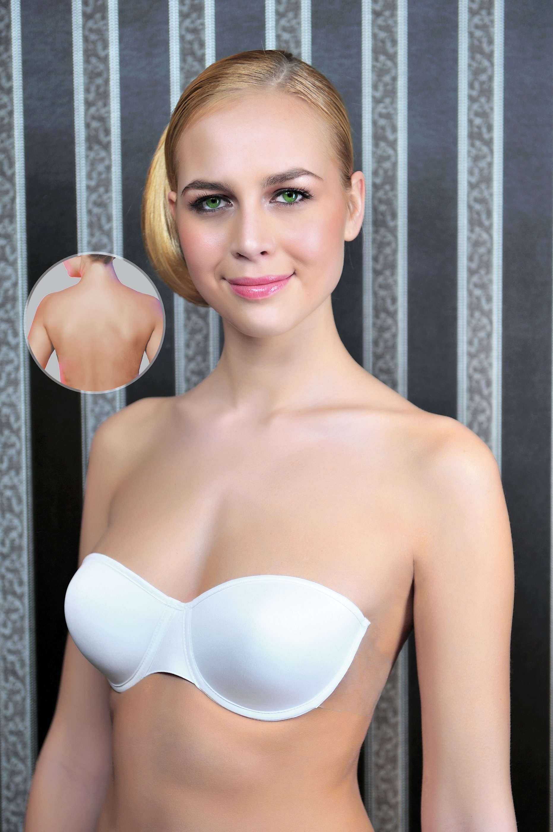 Dantelli Sırtı Açık Sütyen Yeni İnci 8003 - Beyaz