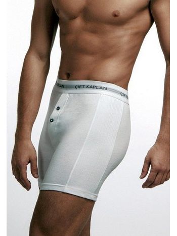 Pamuklu Elastan Dikişli Boxer Çift Kaplan 880