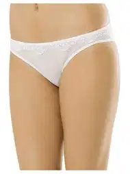 Pamuklu Likralı Düz Lastikli Bikini Külot Öztaş 2746-H