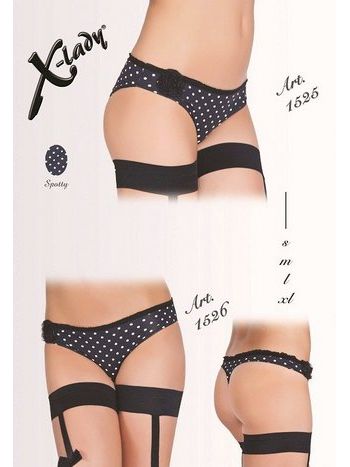 Puantiyeli Yüksek Bel Bikini Külot X-Lady 1525