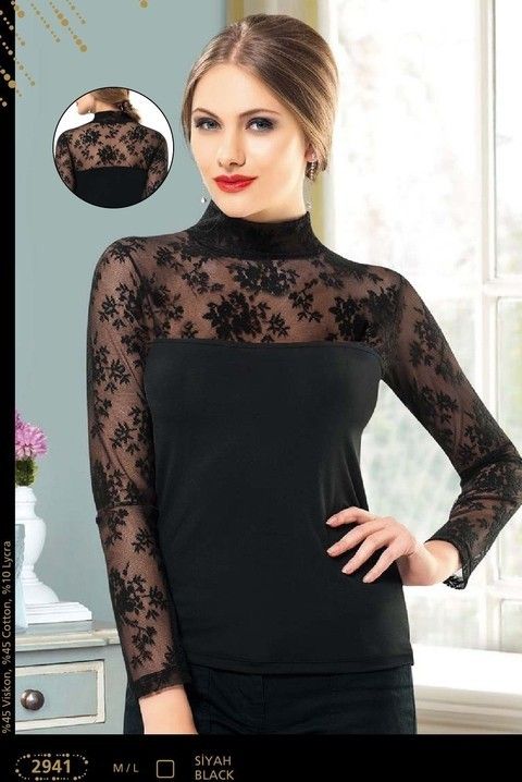 Anıt Pamuklu Dantelli Uzun Kollu Atlet Anıt 2941