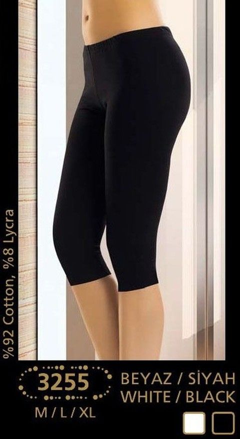 Yüksek Bel Esnek Düz Tayt Anıt 3255 - 2