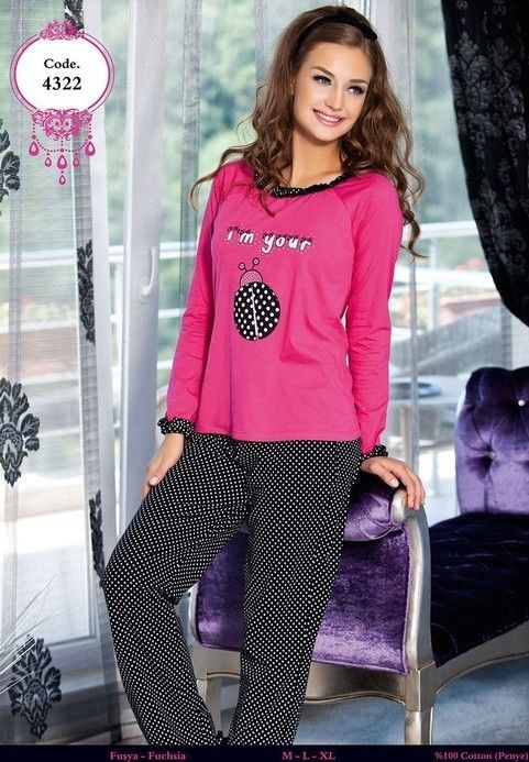 Anıt Puanlı Desen ve Rahat Kesim Pijama Takımı Anıt 4322 - Görsel 2