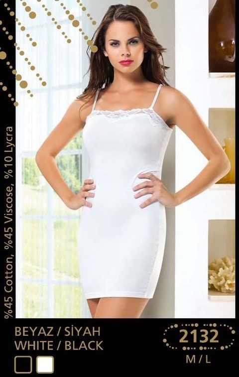 Anıt Dantelli Streç Kadın Gecelik Anıt 2132 - Görsel 3