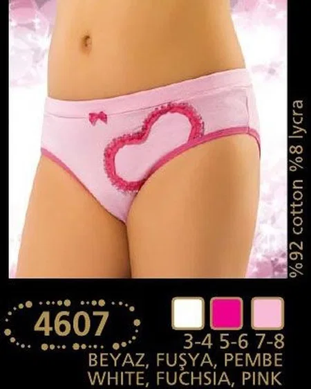Anıt Geniş Askılı Pamuklu Kız Çocuk Bikini Anıt 4607