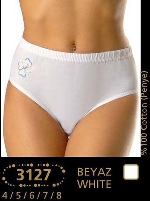 Anıt Yüksek Bel Destekli Beyaz Külot 6'lı Paket Anıt 3127 - Görsel 3