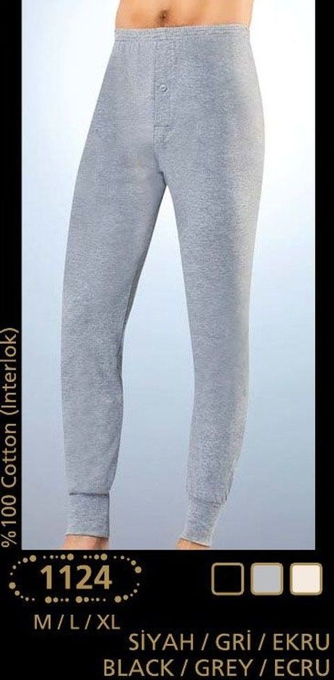 Fırçalı İç Yüzeyli Termal Alt Pamuklu Anıt 1124 - Gri