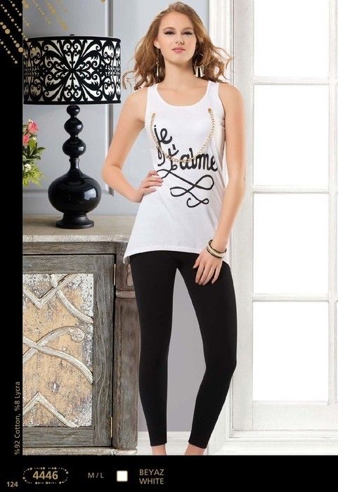 Anıt Yüksek Bel Esnek Tayt Takımı Anıt 4446 - Görsel 3