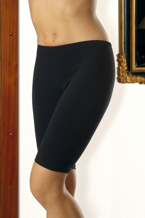 Yüksek Bel Pamuk Elastan Kısa Tayt Anıt 3007