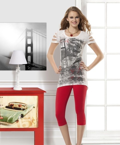 Anıt Yüksek Bel Esnek Tayt Takımı Anıt 4466 - Görsel 2