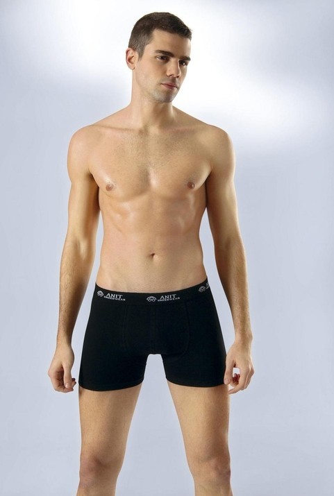 Pamuklu Esnek Bel Licralı Erkek Boxer Anıt 1115 - Siyah