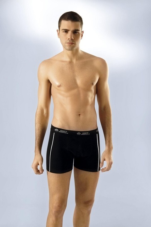 Pamuklu Elastan Esnek Bel Boxer Anıt 1120 - Siyah