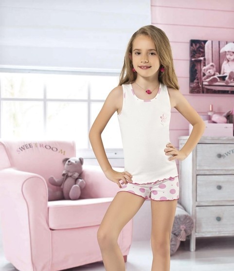 Anıt Pamuklu Geniş Askılı Kız Çocuk Atlet Anıt 4615 - Görsel 2