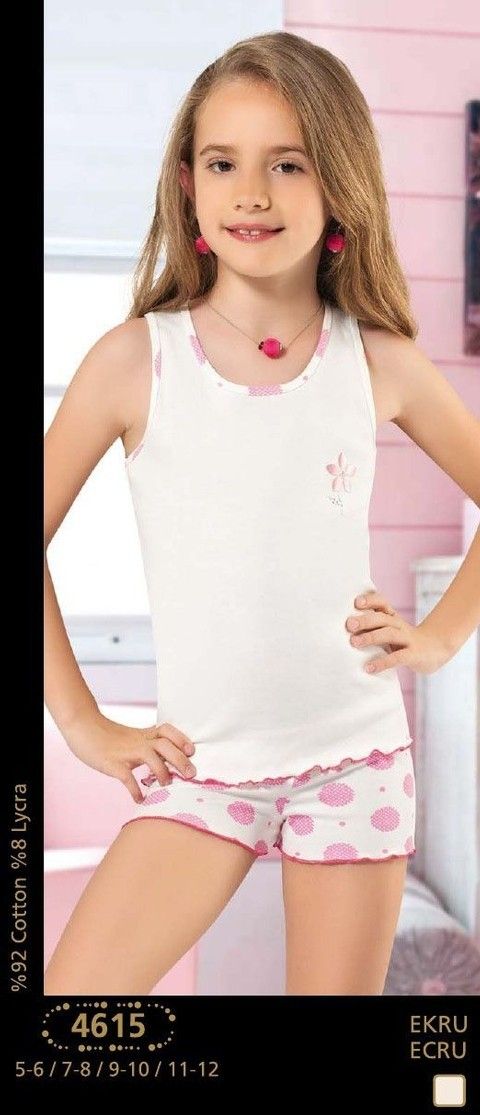 Anıt Pamuklu Geniş Askılı Kız Çocuk Atlet Anıt 4615