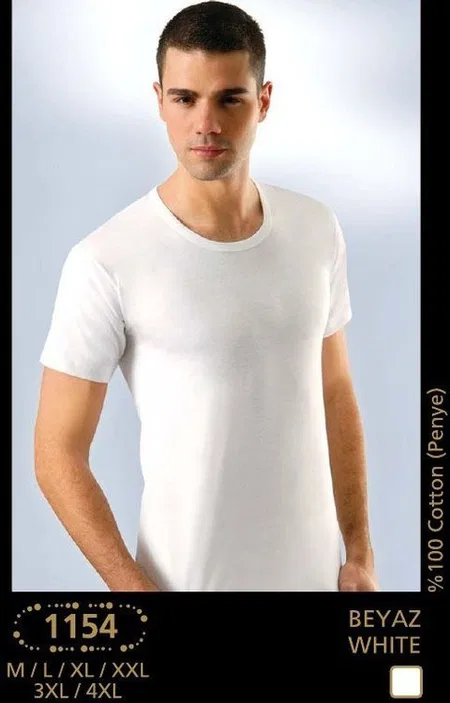 Ribana Pamuklu Bisiklet Yaka Atlet Anıt 1154 - 2