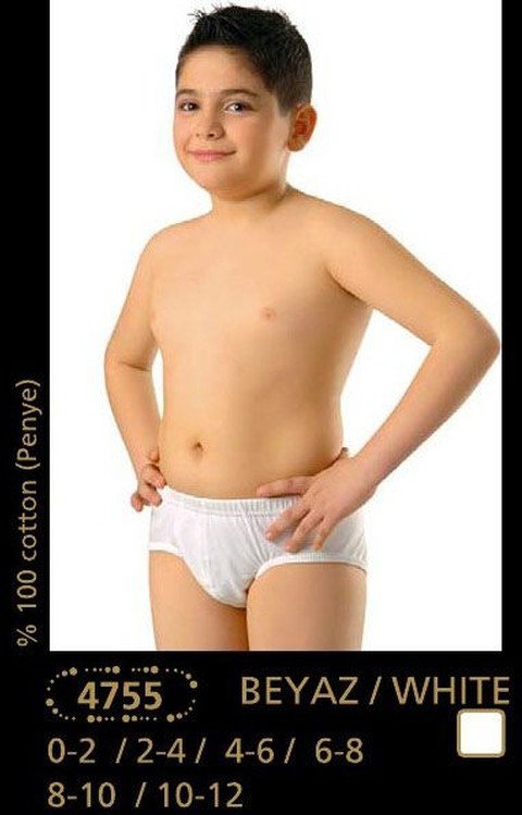 Pamuklu Yumuşak Lastik Erkek Çocuk Külotu Anıt 4755 - 2